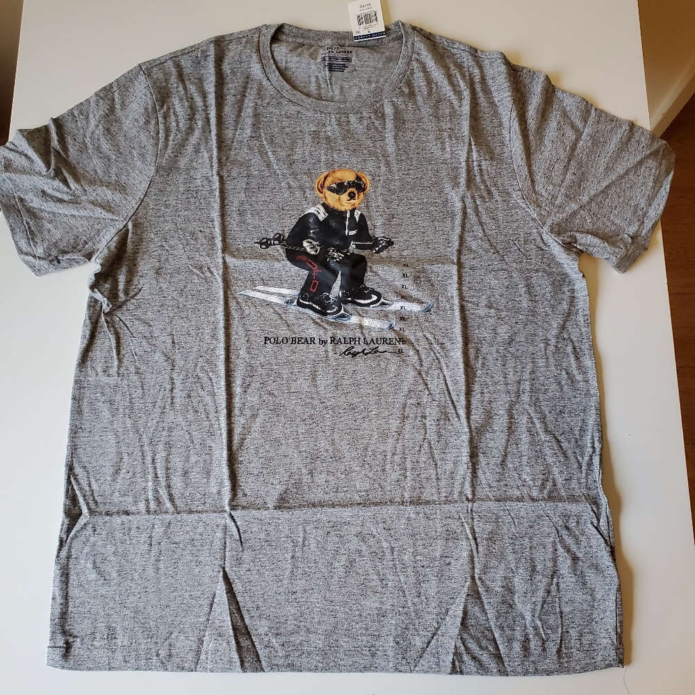 Polo Ralph Lauren Polo Bear Ski Bear T-shirt Grey